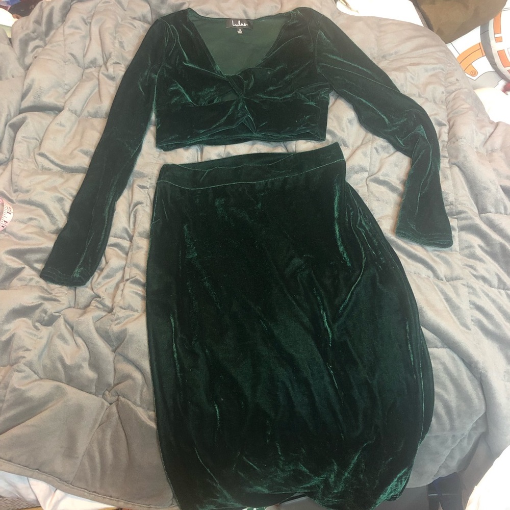 Green Velvet Set